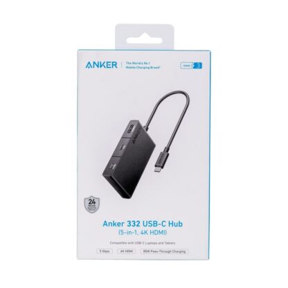 USB Hub Anker 332 100 W Μαύρο