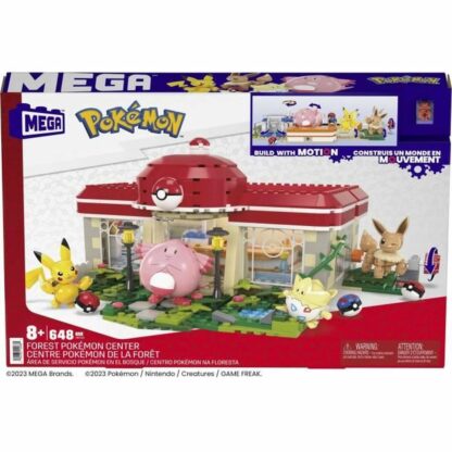 Κατασκευαστικό σετ Pokémon Mega Construx - Forest Pokémon Center 648 Τεμάχια