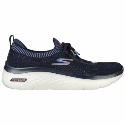 Παπούτσια για Tρέξιμο για Ενήλικες Skechers Engineered Flat Knit W Μπλε Μαύρο