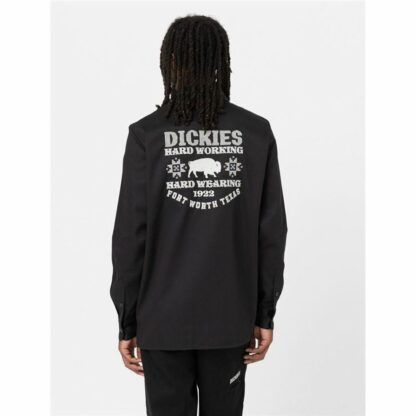 Ανδρικό Πουκάμισο με Μακρύ Μανίκι Dickies Wichita Μαύρο