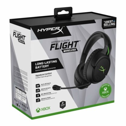 Ακουστικά με Μικρόφωνο για Gaming Hyperx CloudX Flight Μαύρο/Πράσινο