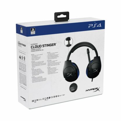 Ακουστικά με Μικρόφωνο για Gaming Hyperx HyperX Cloud Stinger PS5-PS4 Μαύρο/Μπλε Μπλε Μαύρο