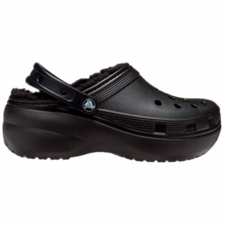 Τσόκαρα Crocs Classic Platform Lined Clog Μαύρο