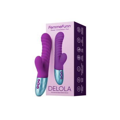 Συσκευή Δόνησης Dual Stimulation Vibe FemmeFunn Delola Μωβ