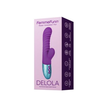 Συσκευή Δόνησης Dual Stimulation Vibe FemmeFunn Delola Μωβ