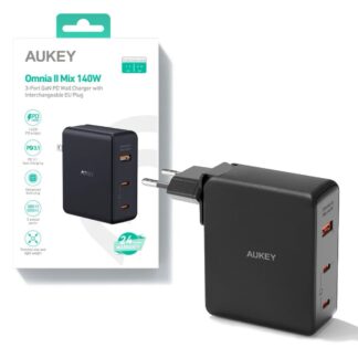 Φορτιστής Τοίχου Aukey PA-B7S Μαύρο 100 W