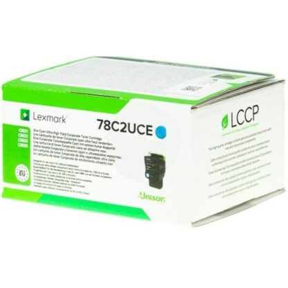 Lexmark 78C2UCE Cyan Ultra High Yield Contract Toner Cartridge - Αυθεντικό Φυσίγγιο μελάνης Κυανό (1 μονάδα)