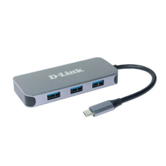 USB Hub LINDY 43228 Μαύρο