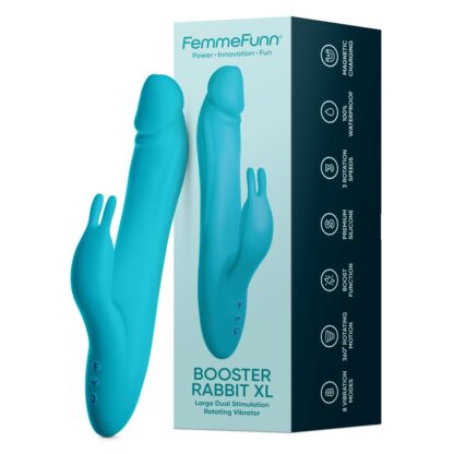 Δονητής σημείου G FemmeFunn BOOSTER RABBIT XL Μπλε