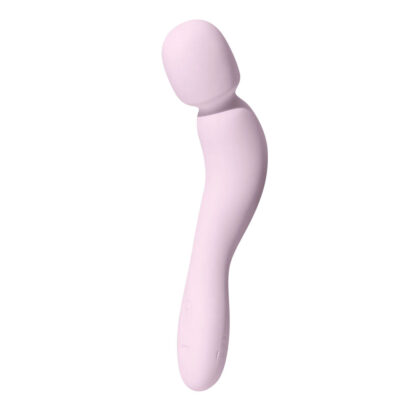 Δονητής Dame Com Wand Massager Quartz Λευκό Ροζ