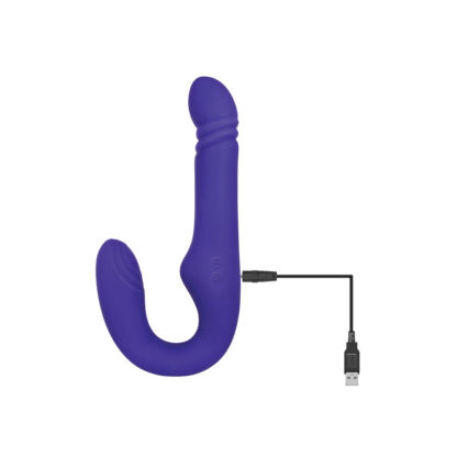 Αυνανιστήρι Διπλής Διείσδυσης Stroker Adam & Eve Ultimate Thrusting Strapless Μωβ