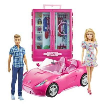 Σετ Κούκλες Barbie GVK05 Εικόνες x 2 Αυτοκίνητο Ντουλάπι