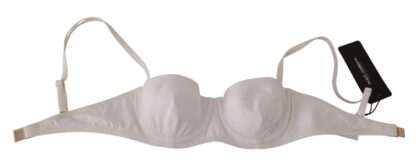 Dolce & Gabbana - Chic White Nylon Balconette Bra