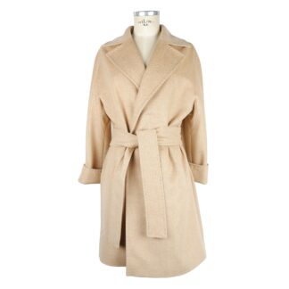 Elegant Beige Wool Jacket - Made in Italy