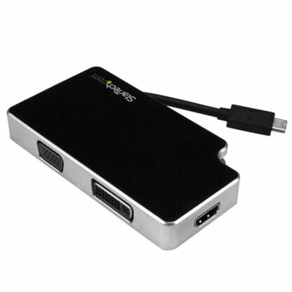 Αντάπτορας USB C σε VGA/HDMI/DVI Startech CDPVGDVHDB           Ασημί