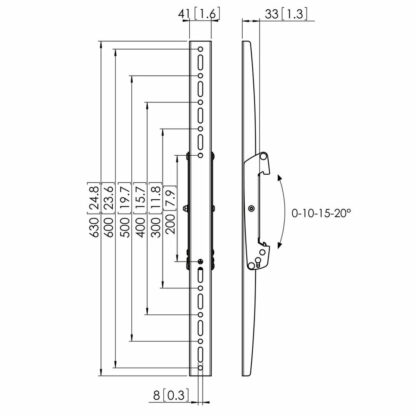 Vogel's Professional PFS 3306 - Mounting component (adapter plate) - for flat panel - black - for Professional PFB 34XX, PUC 10XX, PUC 25XX - Οθόνη Videowall Vogel’s 7233060 80 kg