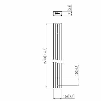 Vogel's Professional Connect-it PFB 3405 - Mounting component (interface bar) for flat panel - aluminium - black - Ρυθμιζόμενη βάση Vogel’s 7234050 Οθόνες