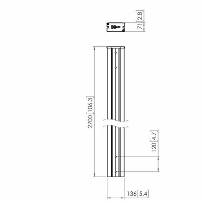 Vogel's Connect-It PUC 2927 - Mounting component (pole) - modular - for video wall - black - Βάση Τηλεόρασης Vogel’s 7229270