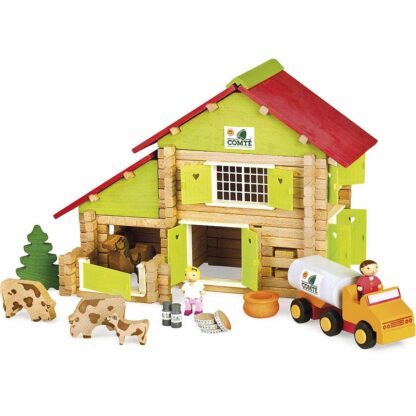 Playset Jeujura My Wooden Farm 180 Τεμάχια