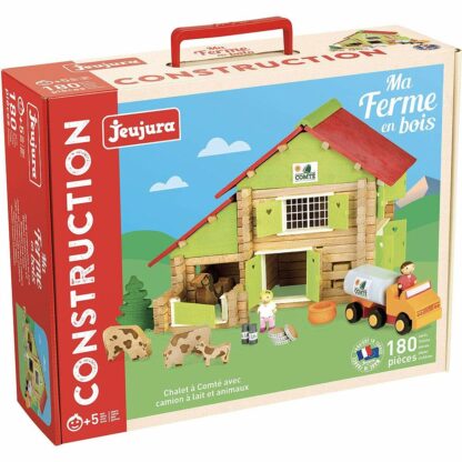 Playset Jeujura My Wooden Farm 180 Τεμάχια