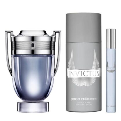 Σετ Ανδρικό Άρωμα Paco Rabanne 3 Τεμάχια Invictus