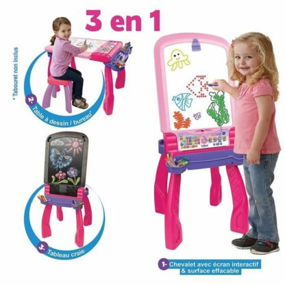 Διαδραστικός Πίνακας Vtech Magi chevalet interactif 3 en 1 rose (FR)