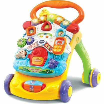 Αυτοκινητάκι Vtech Super Trotteur Parlant 2 En 1 Orange (FR) Πολύχρωμο