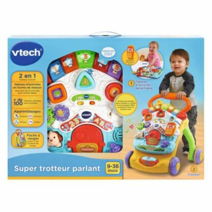 Αυτοκινητάκι Vtech Super Trotteur Parlant 2 En 1 Orange (FR) Πολύχρωμο