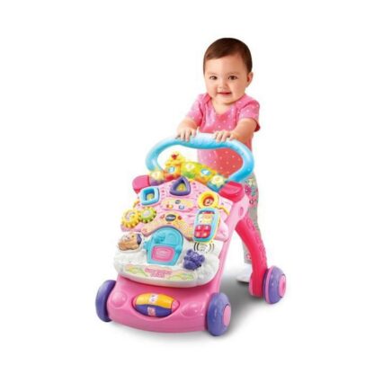 Αυτοκινητάκι Vtech Super Trotteur Parlant 2 En 1 Rose Ροζ