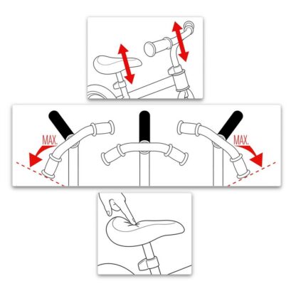 Παιδικό ποδήλατο Skids Control Πράσινο Χάλυβας Υποπόδια