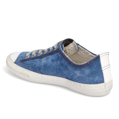 Golden Goose Chic Blue Suede Low-Top Sneakers