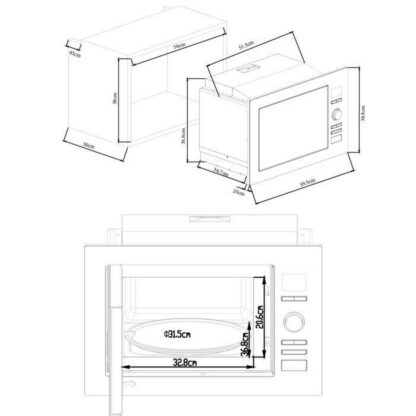 Φούρνος Μικροκυμάτων με Γκριλ Continental Edison CEMO25GINE 25 L 900 W