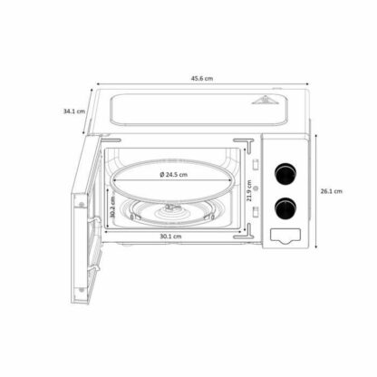 Φούρνος Μικροκυμάτων με Γκριλ Oceanic MO20B11 20 L 20 L