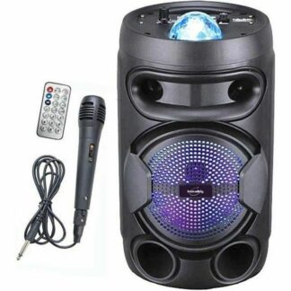 Ηχείο Bluetooth με Μικρόφωνο Καραόκε RockJam Disco Light RJPS150-BK