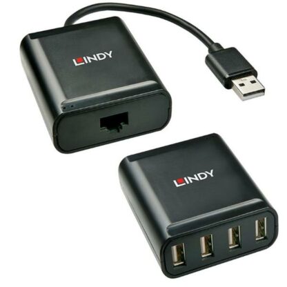 USB Hub LINDY 42679 Μαύρο