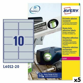 Ετικέτες για Εκτυπωτή Avery L4515 Λευκό 20 Φύλλα 99,1 x 67,7 mm (5 Μονάδες)