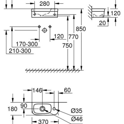 Νιπτήρας Grohe 3932700H