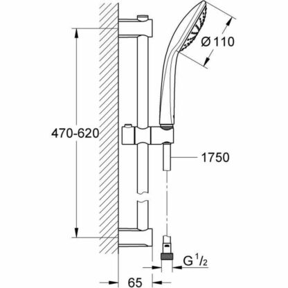 Σετ Ντους Grohe 27322000 Μέταλλο