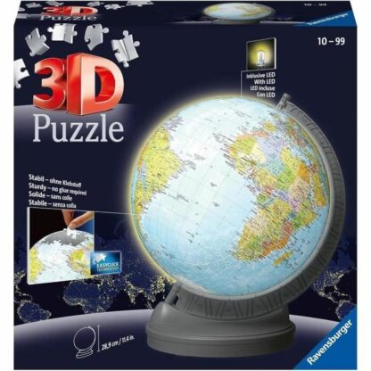 3D Παζλ Ravensburger 11549 Υδρόγειος Σφαίρα Φως