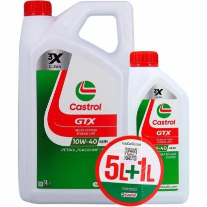 Λάδι Κινητήρα Αυτοκινήτου Castrol GTX 10W 40 6 L