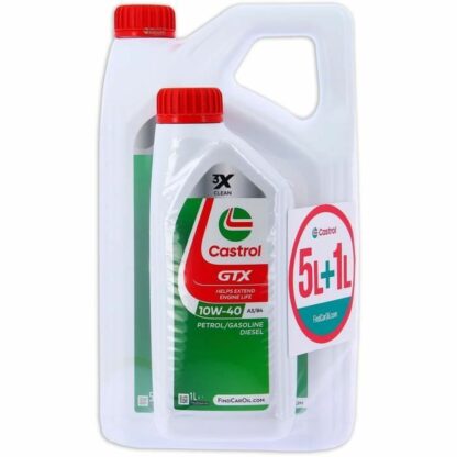 Λάδι Κινητήρα Αυτοκινήτου Castrol GTX 10W 40 6 L