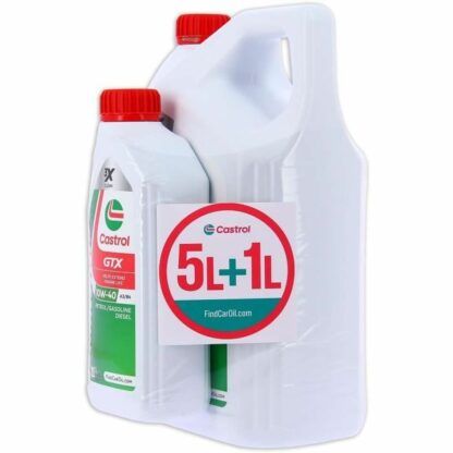 Λάδι Κινητήρα Αυτοκινήτου Castrol GTX 10W 40 6 L