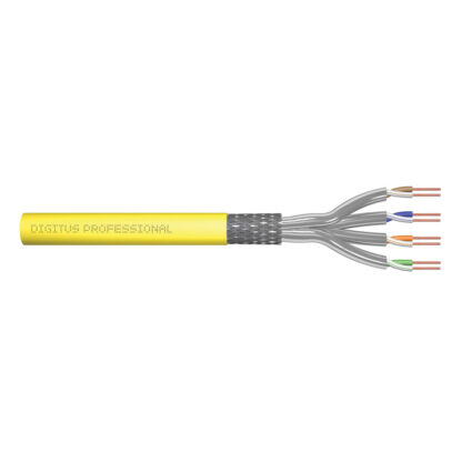 Digitus DK-1743-A-VH-10 Network cable CAT 7a S/FTP 4 x 2 x 0.32 mm² Yellow 1000 m - Άκαμπτο Καλώδιο Δικτύου FTP Κατηγορίας 7 by Assmann Κίτρινο