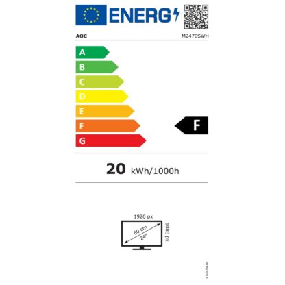 Οθόνη AOC M2470SWH 23,6" Full HD 165 Hz 60 Hz