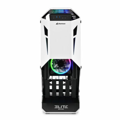 Κουτί Μέσος Πύργος ATX Sharkoon ELITE SHARK CA700 LED RGB Μαύρο/Λευκό Λευκό