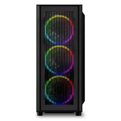 Κουτί Μέσος Πύργος ATX Sharkoon RGB Wave Μαύρο