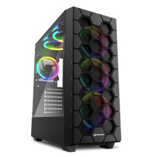 Κουτί Μέσος Πύργος ATX Sharkoon RGB Wave Μαύρο