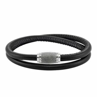 Unisex Βραχιόλια Thomas Sabo LBA0009-643-11 Ασημί Μαύρο 19 cm 15-18 cm