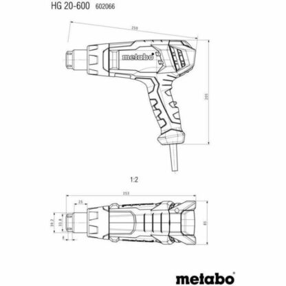 Πιστόλι ζεστού αέρα Metabo 602066000