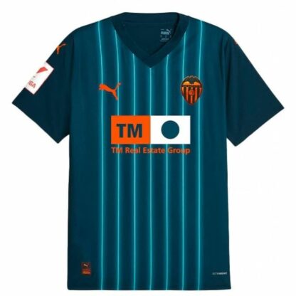 Ανδρική Μπλούζα με Κοντό Μανίκι Puma Valencia C.F. Away Ναυτικό Μπλε